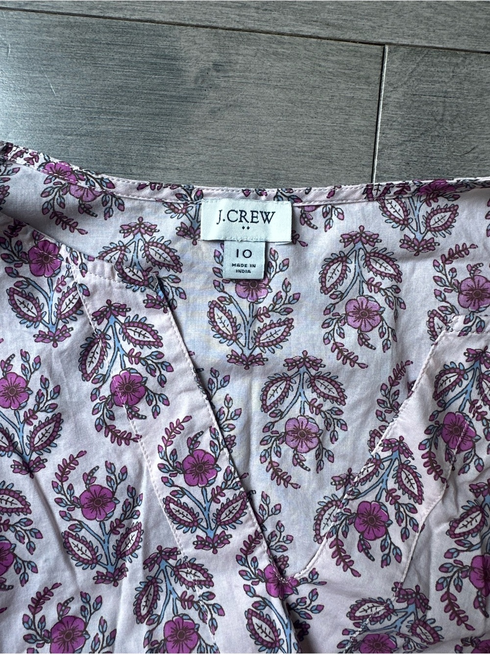 Women’s J Crew Pink And White V Neck Flutter Sleeves Tiered Maxi Summer Dress 10 - Picture 6 of 6